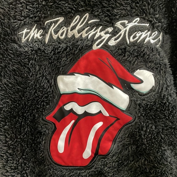 BluenotesxAeropostle RollStones Black Sherpa Hoodie - Picture 3 of 7